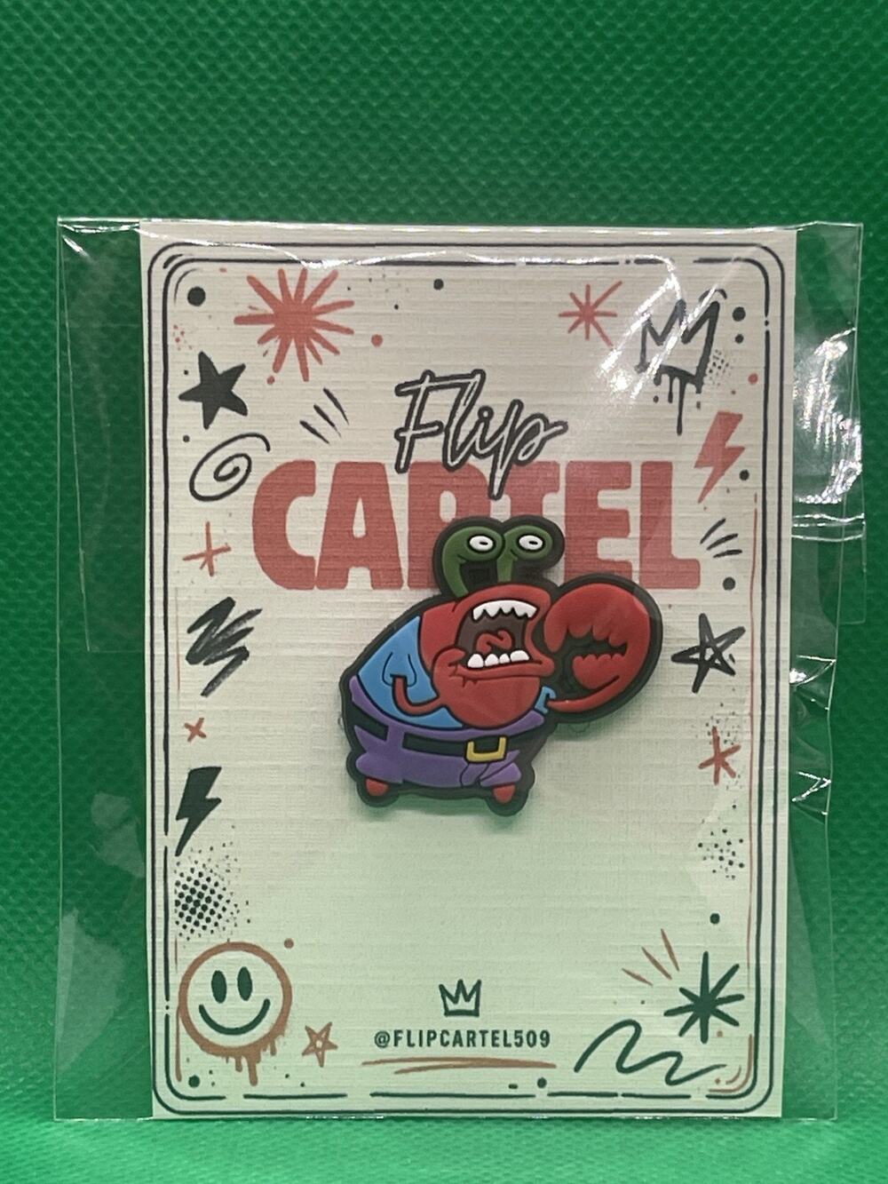 SpongeBob SquarePants Mr. Krabs PVC Rubber Hat Pin Collectible